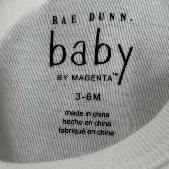 Rae Dunn Mama’s Lucky Charm Outfit, White, Green, 3-6 Months - Picture 5 of 7